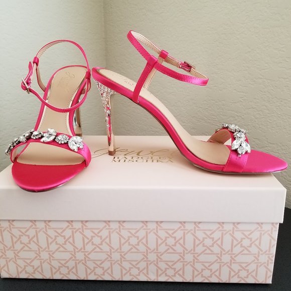 Miska Bagley Hot Pink Evening Sandal - Picture 1 of 2